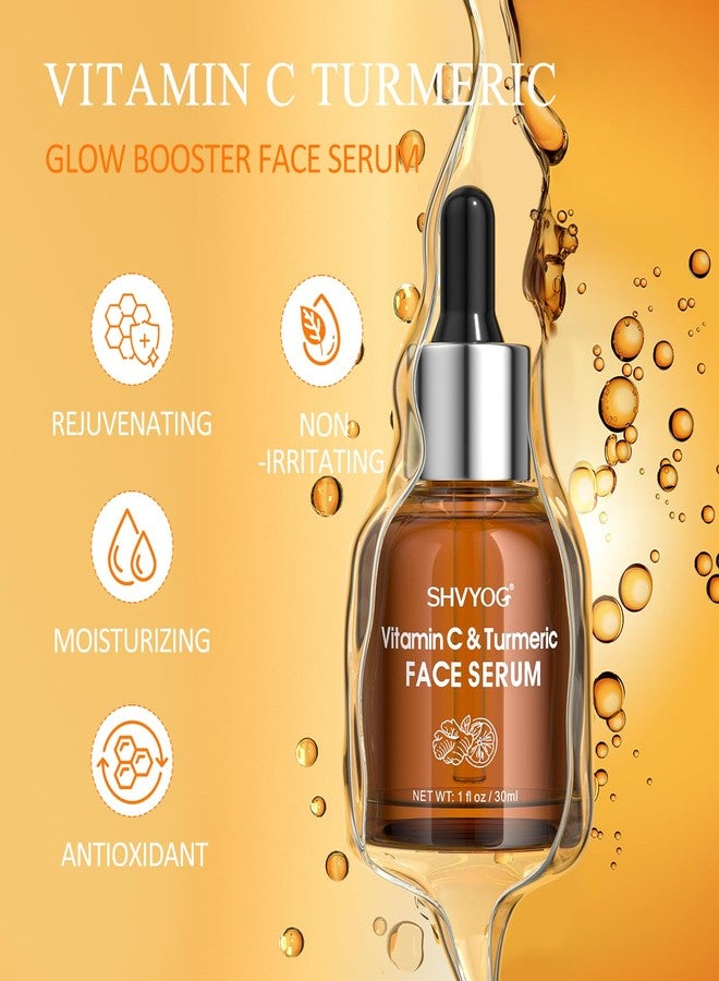 SHVYOG Vitamin C Face Serum with Turmeric for Uneven Skin Tone, Vitamin C & Turmeric Serum for Anti-Aging, Hydrating and Improving Dull Skin 1 Fl Oz - Image 5